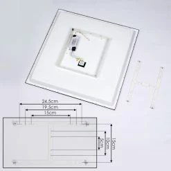 Hofstein Salmi Deckenleuchte LED Schwarz, Weiß, 1-flammig -LED Leuchten Verkäufe salmi deckenleuchte h3393871 4