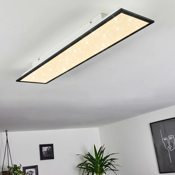 Hofstein Salmi Deckenleuchte LED Schwarz, Weiß, 1-flammig 9 Hofstein Salmi Deckenleuchte LED Schwarz, Weiß, 1-flammig – Bild 9