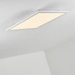 Hofstein Salmi Deckenpanel LED Aluminium, Weiß, 1-flammig, Fernbedienung 31 Hofstein Salmi Deckenpanel LED Aluminium, Weiß, 1-flammig, Fernbedienung -LED Leuchten Verkäufe salmi deckenpanel h3311974 11