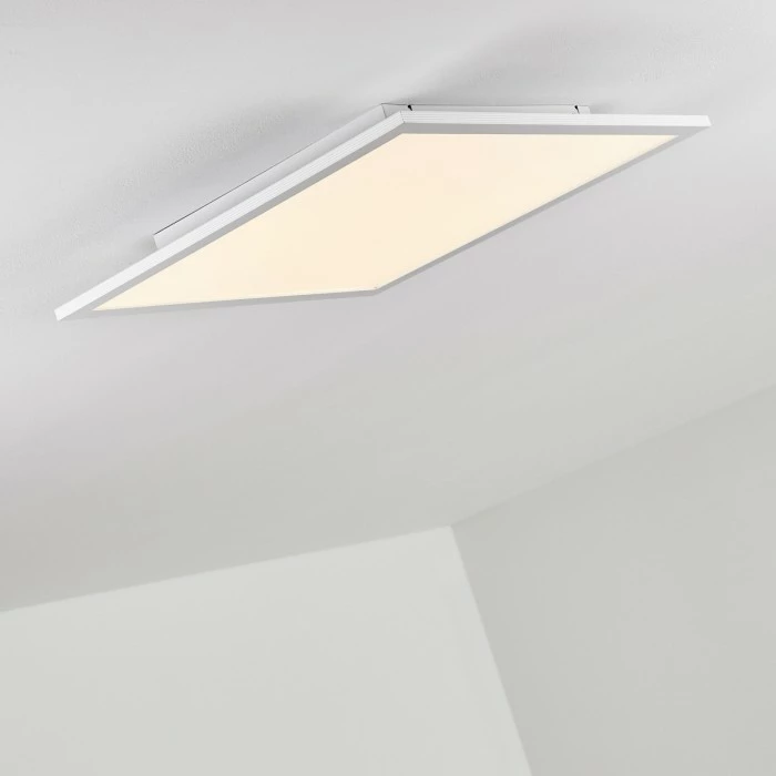 Hofstein Salmi Deckenpanel LED Aluminium, Weiß, 1-flammig, Fernbedienung 12 Hofstein Salmi Deckenpanel LED Aluminium, Weiß, 1-flammig, Fernbedienung – Bild 12