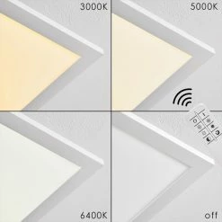 Hofstein Salmi Deckenpanel LED Aluminium, Weiß, 1-flammig, Fernbedienung 28 Hofstein Salmi Deckenpanel LED Aluminium, Weiß, 1-flammig, Fernbedienung -LED Leuchten Verkäufe salmi deckenpanel h3311974 8