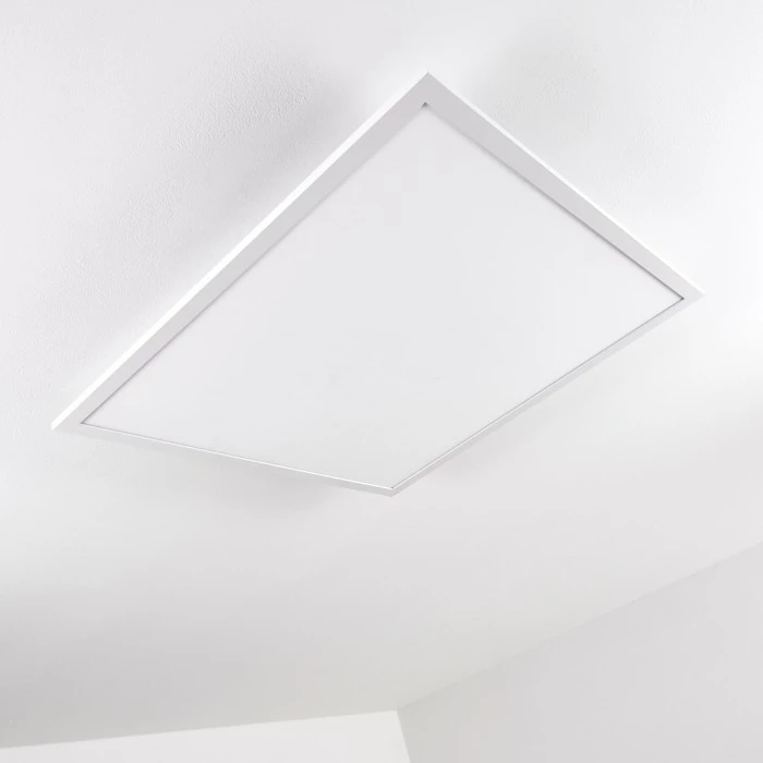 Hofstein Salmi Deckenpanel LED Aluminium, Weiß, 1-flammig, Fernbedienung 11 Hofstein Salmi Deckenpanel LED Aluminium, Weiß, 1-flammig, Fernbedienung – Bild 11