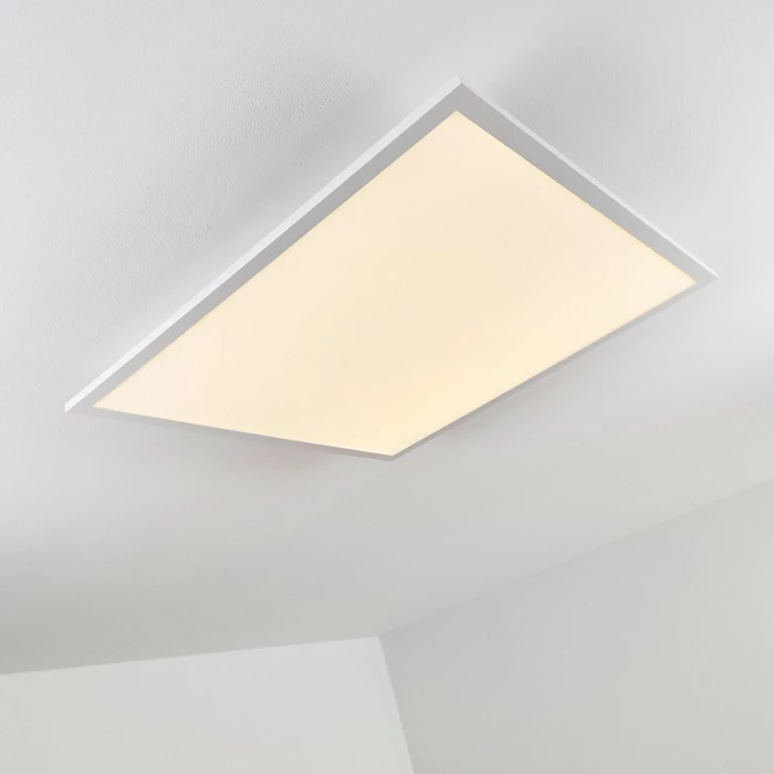 Hofstein Salmi Deckenpanel LED Aluminium, Weiß, 1-flammig, Fernbedienung 3 Hofstein Salmi Deckenpanel LED Aluminium, Weiß, 1-flammig, Fernbedienung – Bild 3