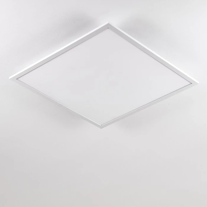 Hofstein Salmi Deckenpanel LED Aluminium, Weiß, 1-flammig, Fernbedienung 8 Hofstein Salmi Deckenpanel LED Aluminium, Weiß, 1-flammig, Fernbedienung – Bild 8