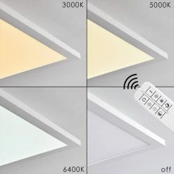 Hofstein Salmi Deckenpanel LED Aluminium, Weiß, 1-flammig, Fernbedienung 28 Hofstein Salmi Deckenpanel LED Aluminium, Weiß, 1-flammig, Fernbedienung -LED Leuchten Verkäufe salmi deckenpanel h3312018 8