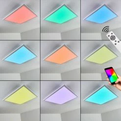 Hofstein Salmi Deckenpanel LED Weiß, 1-flammig, Fernbedienung, Farbwechsler 25 Hofstein Salmi Deckenpanel LED Weiß, 1-flammig, Fernbedienung, Farbwechsler -LED Leuchten Verkäufe salmi deckenpanel h3312032 4