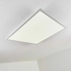 Hofstein Salmi Deckenpanel LED Aluminium, Weiß, 1-flammig, Fernbedienung -LED Leuchten Verkäufe salmi deckenpanel h3314395 7