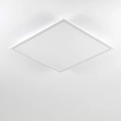 Hofstein Salmi Deckenpanel LED Aluminium, Weiß, 1-flammig, Fernbedienung -LED Leuchten Verkäufe salmi deckenpanel h3314395 8