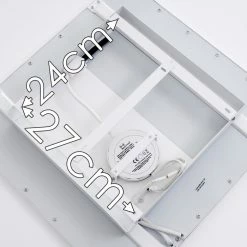 Hofstein Salmi Deckenpanel LED Weiß, 1-flammig, Fernbedienung, Farbwechsler -LED Leuchten Verkäufe salmi deckenpanel h3325452 17