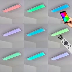 Hofstein Salmi Deckenpanel LED Weiß, 1-flammig, Fernbedienung, Farbwechsler -LED Leuchten Verkäufe salmi deckenpanel h3325506 10