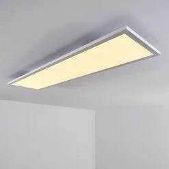 Hofstein Salmi Deckenpanel LED Weiß, 1-flammig, Fernbedienung, Farbwechsler -LED Leuchten Verkäufe salmi deckenpanel h3325506 9