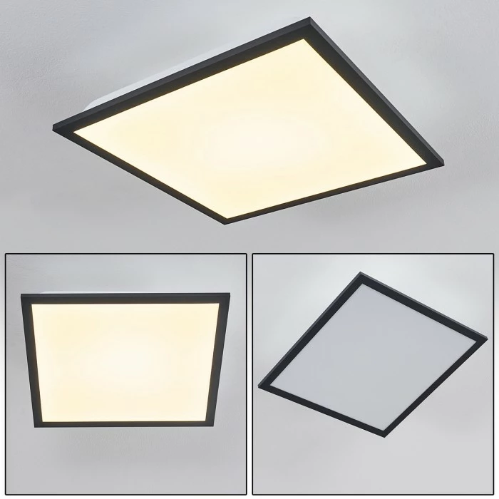 Hofstein Salmi Deckenpanel LED Schwarz, Weiß, 1-flammig 1 Hofstein Salmi Deckenpanel LED Schwarz, Weiß, 1-flammig