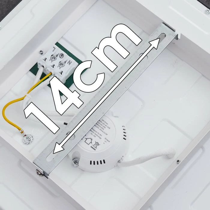 Hofstein Salmi Deckenpanel LED Schwarz, Weiß, 1-flammig 16 Hofstein Salmi Deckenpanel LED Schwarz, Weiß, 1-flammig – Bild 16