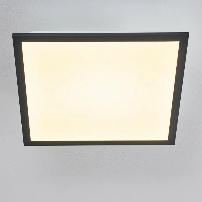 Hofstein Salmi Deckenpanel LED Schwarz, Weiß, 1-flammig 8 Hofstein Salmi Deckenpanel LED Schwarz, Weiß, 1-flammig – Bild 8