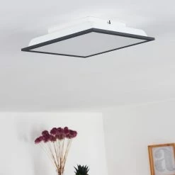 Hofstein Salmi Deckenpanel LED Schwarz, Weiß, 1-flammig 24 Hofstein Salmi Deckenpanel LED Schwarz, Weiß, 1-flammig -LED Leuchten Verkäufe salmi deckenpanel h3371923 8