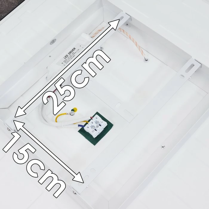Hofstein Salmi Deckenpanel LED Grau, Weiß, 1-flammig 18 Hofstein Salmi Deckenpanel LED Grau, Weiß, 1-flammig – Bild 18