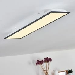 Hofstein Salmi Deckenpanel LED Schwarz, Weiß, 1-flammig -LED Leuchten Verkäufe salmi deckenpanel h3371985 6