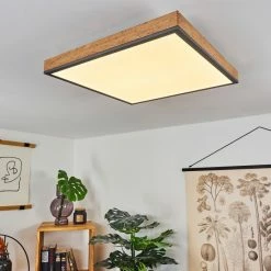 Hofstein Salmi Deckenpanel LED Schwarz, Weiß, Holzoptik, 1-flammig -LED Leuchten Verkäufe salmi deckenpanel h3436837 6