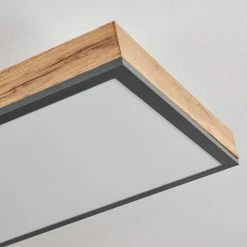 Hofstein Salmi Deckenpanel LED Schwarz, Wei&szlig;, Holzoptik, 1-flammig -LED Leuchten Verkäufe salmi deckenpanel h3436912 2