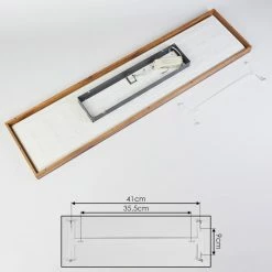 Hofstein Salmi Deckenpanel LED Schwarz, Wei&szlig;, Holzoptik, 1-flammig -LED Leuchten Verkäufe salmi deckenpanel h3436912 4