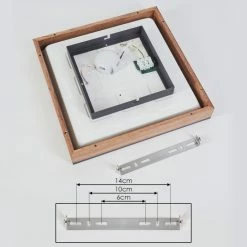 Hofstein Salmi Deckenpanel LED Schwarz, Weiß, Holzoptik, 1-flammig 14 Hofstein Salmi Deckenpanel LED Schwarz, Weiß, Holzoptik, 1-flammig -LED Leuchten Verkäufe salmi deckenpanel h3436974 4