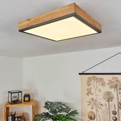 Hofstein Salmi Deckenpanel LED Schwarz, Weiß, Holzoptik, 1-flammig 16 Hofstein Salmi Deckenpanel LED Schwarz, Weiß, Holzoptik, 1-flammig -LED Leuchten Verkäufe salmi deckenpanel h3436974 6