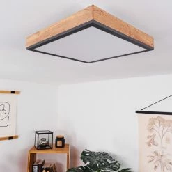 Hofstein Salmi Deckenpanel LED Schwarz, Weiß, Holzoptik, 1-flammig 19 Hofstein Salmi Deckenpanel LED Schwarz, Weiß, Holzoptik, 1-flammig -LED Leuchten Verkäufe salmi deckenpanel h3436974 9