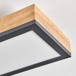 Hofstein Salmi Deckenpanel LED Schwarz, Weiß, Holzoptik, 1-flammig -LED Leuchten Verkäufe salmi deckenpanel h3570036 2