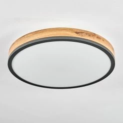 Hofstein Salmi Deckenpanel LED Schwarz, Anthrazit, Braun, Holzoptik, 1-flammig, Fernbedienung -LED Leuchten Verkäufe salmi deckenpanel h3581926 7