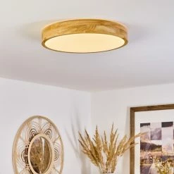 Hofstein Samaira Deckenleuchte LED Naturfarben, 1-flammig -LED Leuchten Verkäufe samaira deckenleuchte h3561119 8