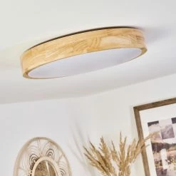 Hofstein Samaira Deckenleuchte LED Naturfarben, 1-flammig -LED Leuchten Verkäufe samaira deckenleuchte h3561119 9