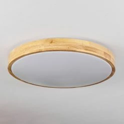 Hofstein Samaira Deckenleuchte LED Naturfarben, 1-flammig, Fernbedienung -LED Leuchten Verkäufe samaira deckenleuchte h3580288 4