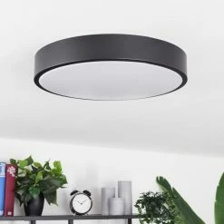 Hofstein Samaira Deckenleuchte LED Schwarz, 1-flammig -LED Leuchten Verkäufe samaira deckenleuchte h3654187 4