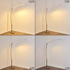 Hofstein Santa Marta Stehleuchte LED Nickel-Matt, 1-flammig -LED Leuchten Verkäufe santa marta stehleuchte h3299302 do1 3