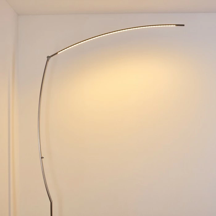 Hofstein Santa Marta Stehleuchte LED Nickel-Matt, 1-flammig 16 Hofstein Santa Marta Stehleuchte LED Nickel-Matt, 1-flammig – Bild 16