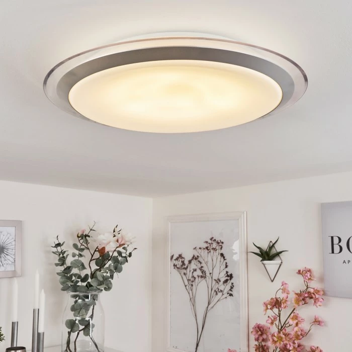 Hofstein Sapioris Deckenleuchte LED Silber, 1-flammig 1 Hofstein Sapioris Deckenleuchte LED Silber, 1-flammig