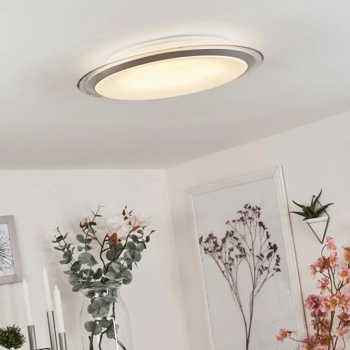 Hofstein Sapioris Deckenleuchte LED Silber, 1-flammig 10 Hofstein Sapioris Deckenleuchte LED Silber, 1-flammig – Bild 10