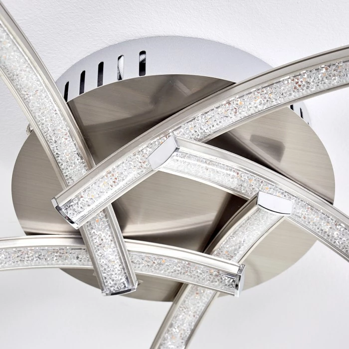 Hofstein Saskatoon Deckenleuchte LED Nickel-Matt, 5-flammig 11 Hofstein Saskatoon Deckenleuchte LED Nickel-Matt, 5-flammig – Bild 11