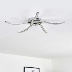 Hofstein Saskatoon Deckenleuchte LED Nickel-Matt, 5-flammig 32 Hofstein Saskatoon Deckenleuchte LED Nickel-Matt, 5-flammig -LED Leuchten Verkäufe saskatoon deckenleuchte h3008263 13