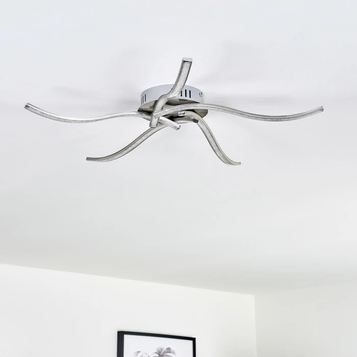 Hofstein Saskatoon Deckenleuchte LED Nickel-Matt, 5-flammig 14 Hofstein Saskatoon Deckenleuchte LED Nickel-Matt, 5-flammig – Bild 14