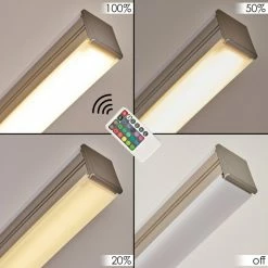 Hofstein Scar RGB Bogenlampe LED Nickel-Matt, 1-flammig, Fernbedienung, Farbwechsler -LED Leuchten Verkäufe scar rgb bogenlampe h3266052 do4 2