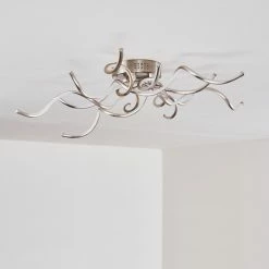 Hofstein Scugog Deckenleuchte LED Nickel-Matt, 6-flammig -LED Leuchten Verkäufe scugog deckenleuchte h3009932 12