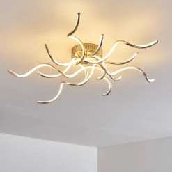 Hofstein Scugog Deckenleuchte LED Nickel-Matt, 6-flammig -LED Leuchten Verkäufe scugog deckenleuchte h3009932 3