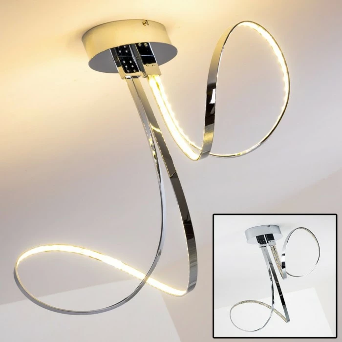 Hofstein Sepino Deckenleuchte LED Chrom, 1-flammig 1 Hofstein Sepino Deckenleuchte LED Chrom, 1-flammig