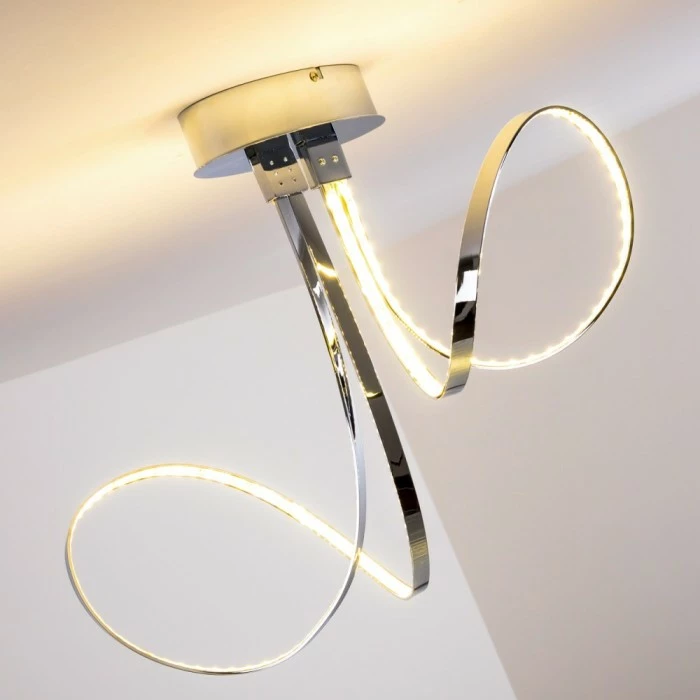 Hofstein Sepino Deckenleuchte LED Chrom, 1-flammig 12 Hofstein Sepino Deckenleuchte LED Chrom, 1-flammig – Bild 12