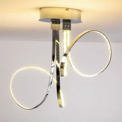 Hofstein Sepino Deckenleuchte LED Chrom, 1-flammig 27 Hofstein Sepino Deckenleuchte LED Chrom, 1-flammig -LED Leuchten Verkäufe sepino deckenleuchte h165950 12