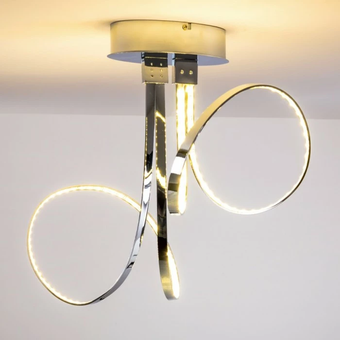 Hofstein Sepino Deckenleuchte LED Chrom, 1-flammig 13 Hofstein Sepino Deckenleuchte LED Chrom, 1-flammig – Bild 13