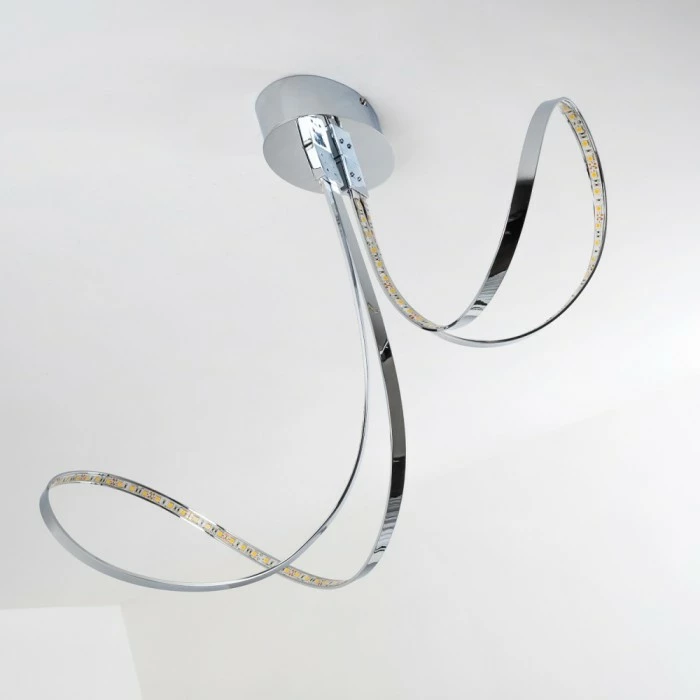 Hofstein Sepino Deckenleuchte LED Chrom, 1-flammig 15 Hofstein Sepino Deckenleuchte LED Chrom, 1-flammig – Bild 15