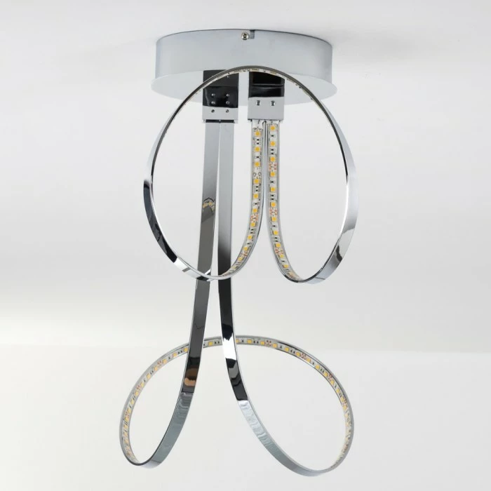 Hofstein Sepino Deckenleuchte LED Chrom, 1-flammig 5 Hofstein Sepino Deckenleuchte LED Chrom, 1-flammig – Bild 5