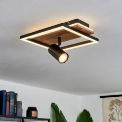 Hofstein Sequeira Deckenleuchte LED Schwarz, Holz hell, Holzoptik, 2-flammig 16 Hofstein Sequeira Deckenleuchte LED Schwarz, Holz hell, Holzoptik, 2-flammig -LED Leuchten Verkäufe sequeira deckenleuchte h3584767 6